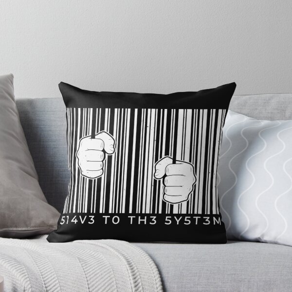 Item preview, Slave To The System Jail Barcode designed and sold by TeesByMark.