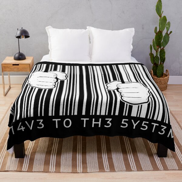 Item preview, Slave To The System Jail Barcode designed and sold by TeesByMark.