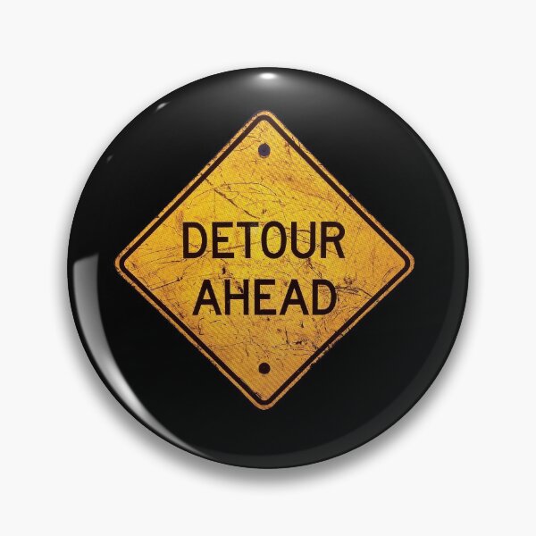 Item preview, Detour Ahead Street Sign Weathered designed and sold by SignsAreReal.