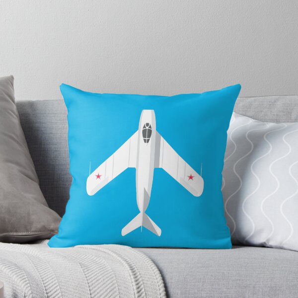 Aperçu de l'œuvre Avion de chasse soviétique MiG-17 Fresco - Cyan créée et vendue par VoodooCircus.
