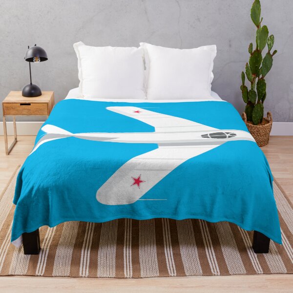 Aperçu de l'œuvre Avion de chasse soviétique MiG-17 Fresco - Cyan créée et vendue par VoodooCircus.