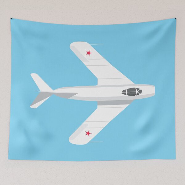Aperçu de l'œuvre Avion de chasse soviétique MiG-17 Fresco - Ciel créée et vendue par VoodooCircus.
