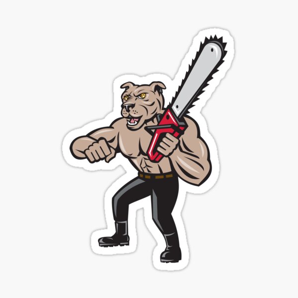 Item preview, Dog Lumberjack Tree Surgeon Arborist Chainsaw Cartoon designed and sold by patrimonio.