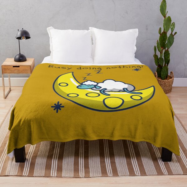 Item preview, Busy doing nothing/cute sheep/sleeping sheep designed and sold by PallaviS.