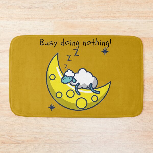 Item preview, Busy doing nothing/cute sheep/sleeping sheep designed and sold by PallaviS.