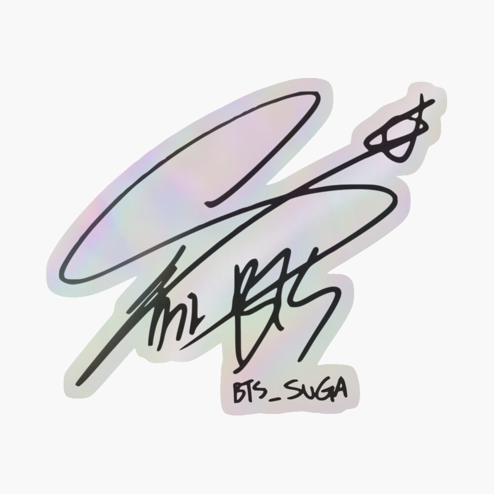 BTS Suga Signature