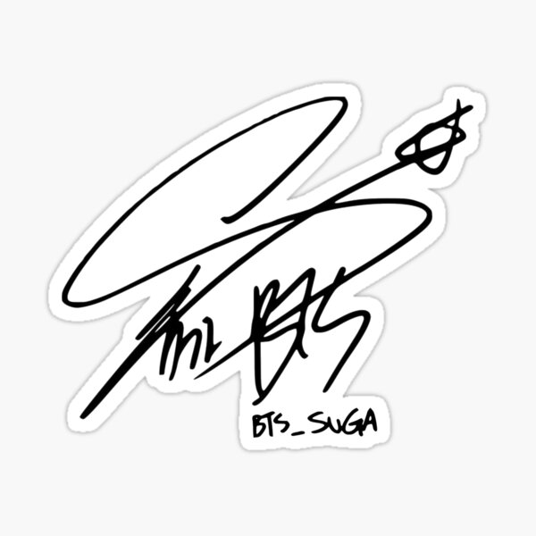 Item preview, BTS Suga Signature designed and sold by solluna.