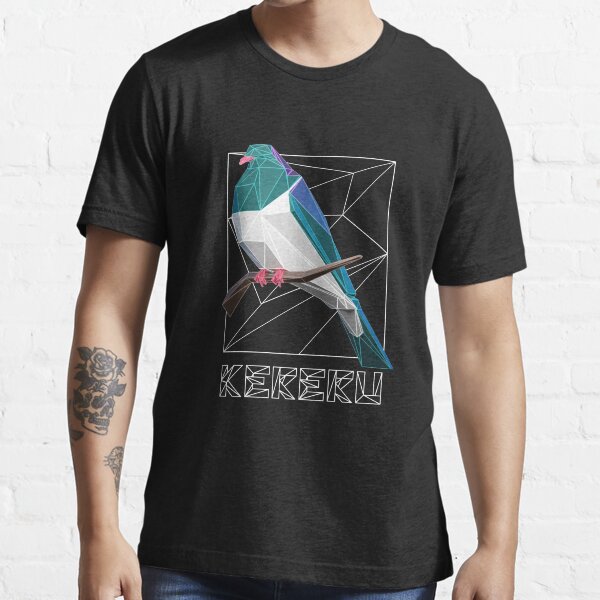 Kereru 3D Polygonal Art Essential T-Shirt