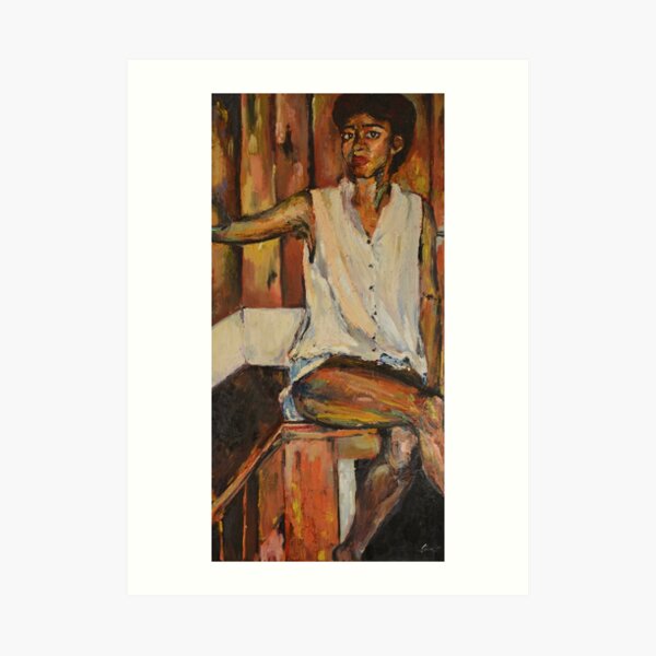 Oil Portrait of Woman, “A Year in Sitting” Art Print