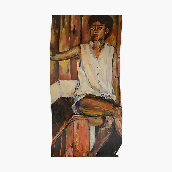 Oil Portrait of Woman, “A Year in Sitting” Poster