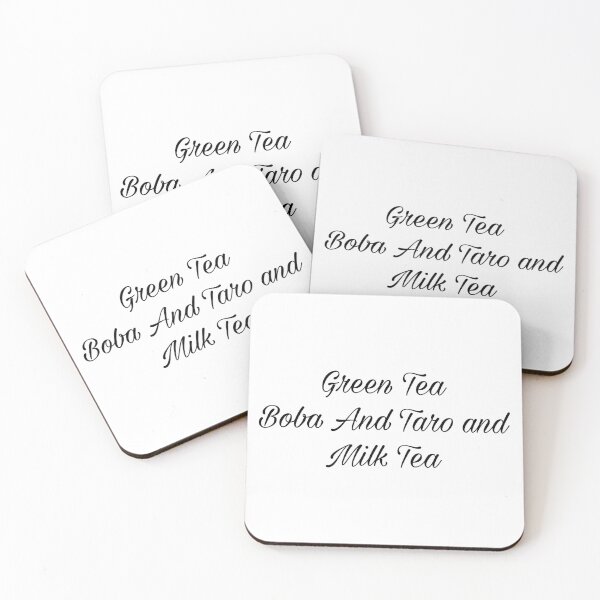 Item preview, Green Tea And Boba And Taro And Milk Tea designed and sold by Yeewen1234.