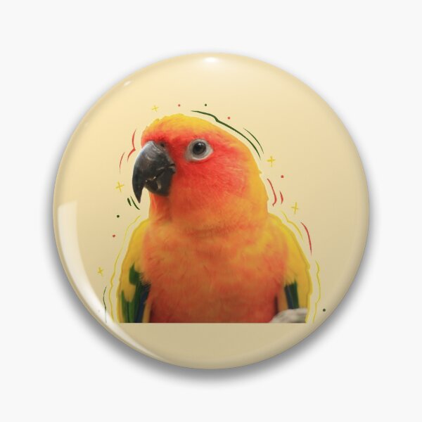 Item preview, Artsy sun conure designed and sold by Mischiefsticker.