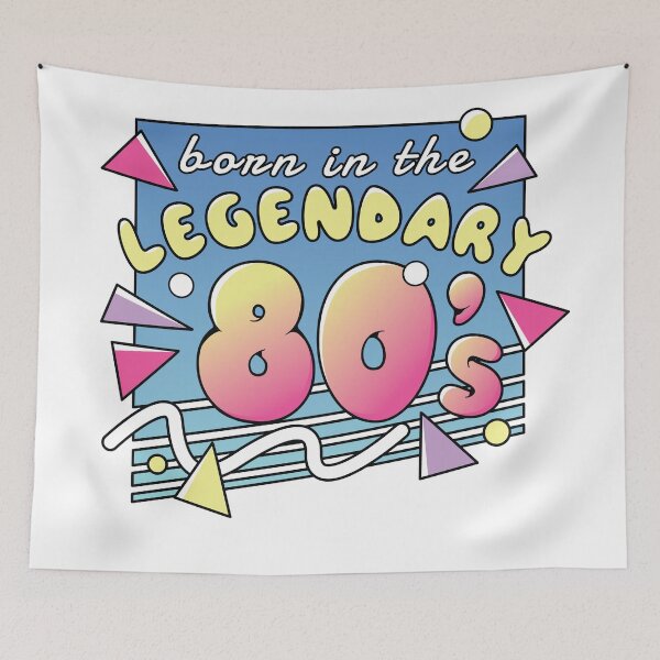 Item preview, Born In The Legendary 80s Retro Style  designed and sold by TeesByMark.