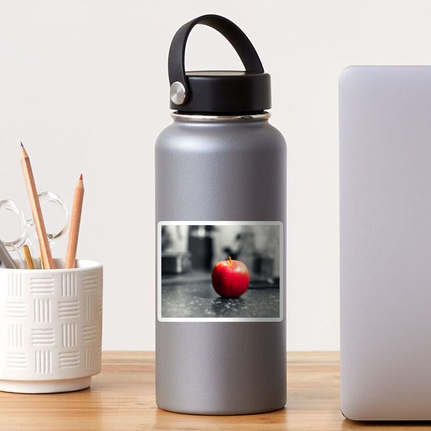 Red Apple with shades of red Sticker