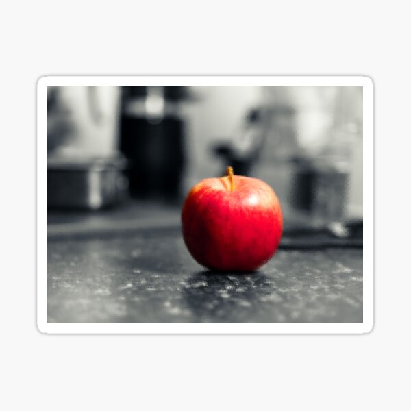 Red Apple with shades of red Sticker