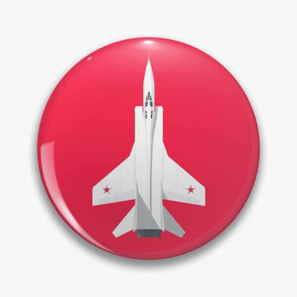 Artikelvorschau, MiG-31 Foxhound Interceptor Jet Aircraft - Crimson entworfen und verkauft von VoodooCircus.