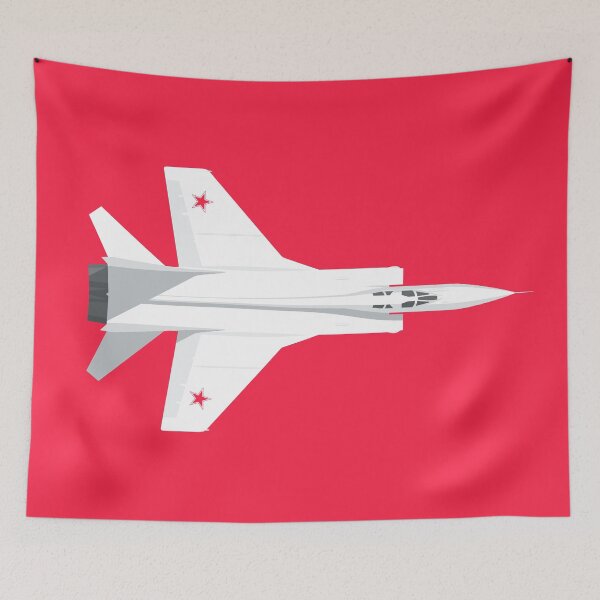 Item preview, MiG-31 Foxhound Interceptor Jet Aircraft - Crimson designed and sold by VoodooCircus.