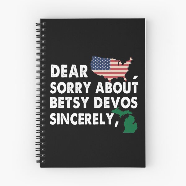 Item preview, Dear America Sorry about Betsy DeVos Sincerely American Flag Michigan VIntage designed and sold by Niishouseca.