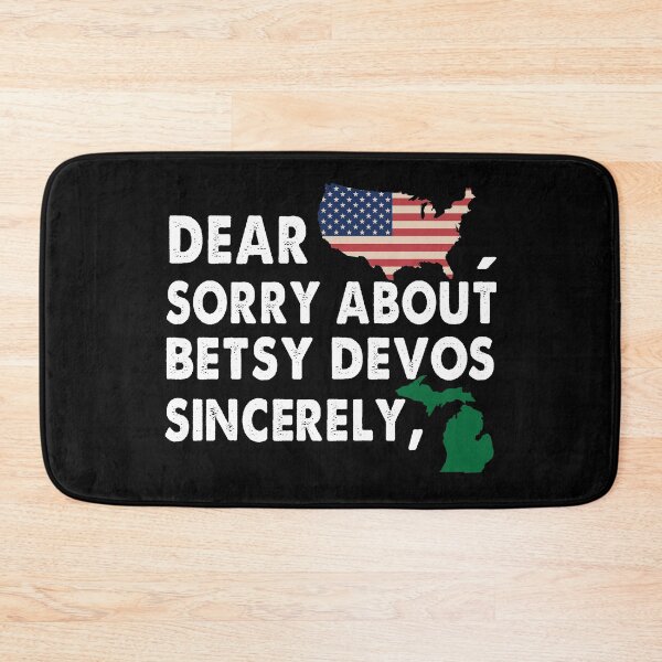 Item preview, Dear America Sorry about Betsy DeVos Sincerely American Flag Michigan VIntage designed and sold by Niishouseca.