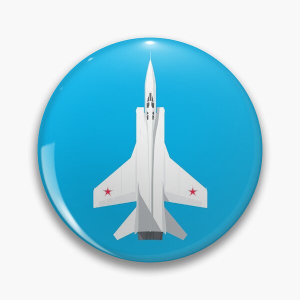 Artikelvorschau, MiG-31 Foxhound Interceptor Jet Aircraft - Cyan entworfen und verkauft von VoodooCircus.