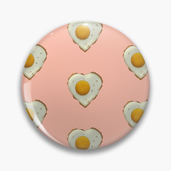 Item preview, Heart Shaped fried egg salmon pink designed and sold by Kouanto_artshop.