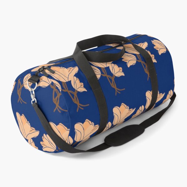Item preview, Peach And Blue Royal Flower Pattern designed and sold by ArtIsSixthSense.