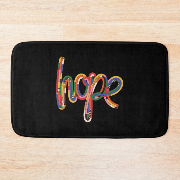 Item preview, HOPE multicolored strings illustration on Black background designed and sold by Arko  Ranger.