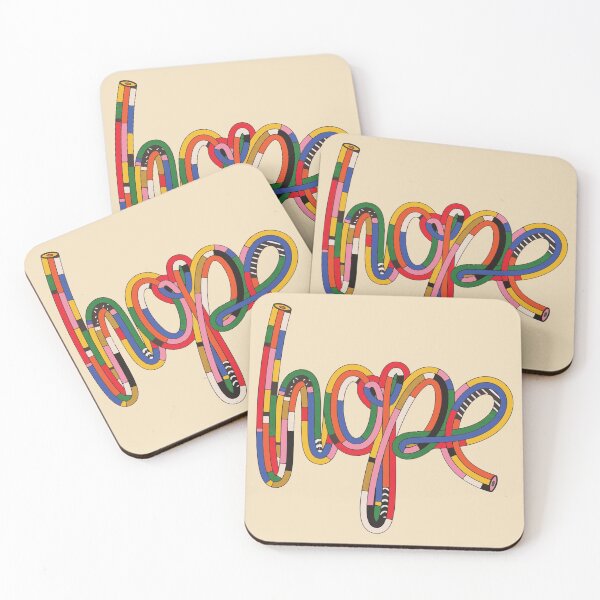 Item preview, HOPE multicolored strings illustrtion designed and sold by Arko  Ranger.