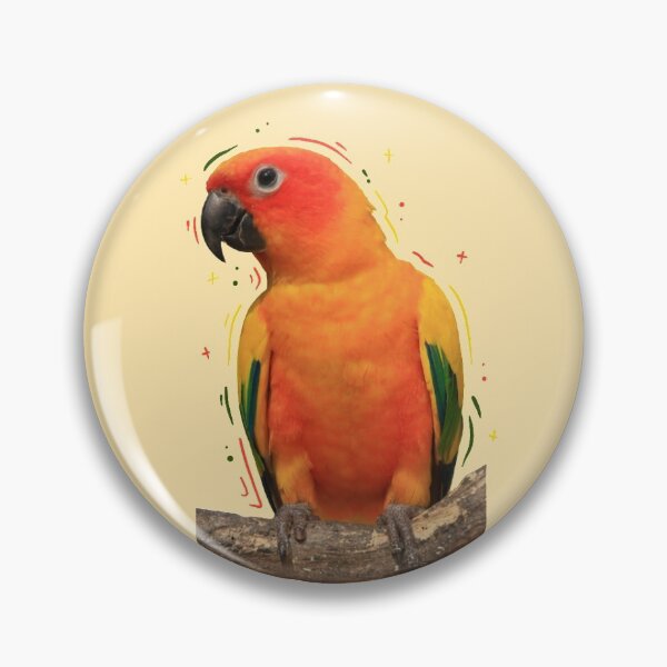 Item preview, Artsy sun conure designed and sold by Mischiefsticker.