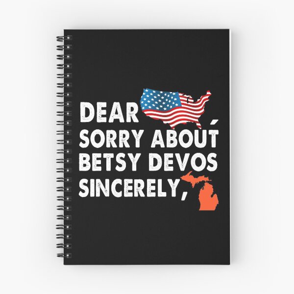 Item preview, Dear America Sorry about Betsy DeVos Sincerely American Flag designed and sold by Niishouseca.