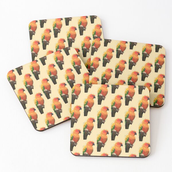Item preview, Artsy sun conure designed and sold by Mischiefsticker.