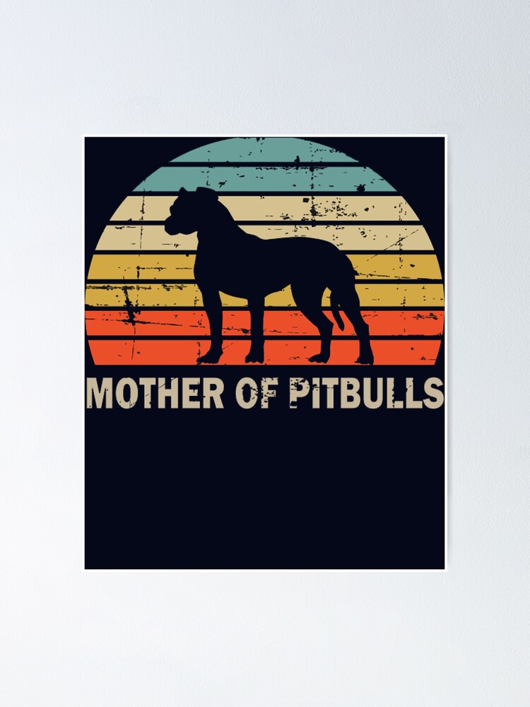 Men's Design By Humans Mother's Day Pittie Mom Pitbull Dog Lovers
