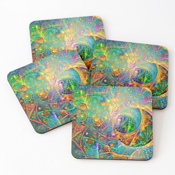 Item preview, Deepdream floral fractalize space abstraction designed and sold by blackhalt.