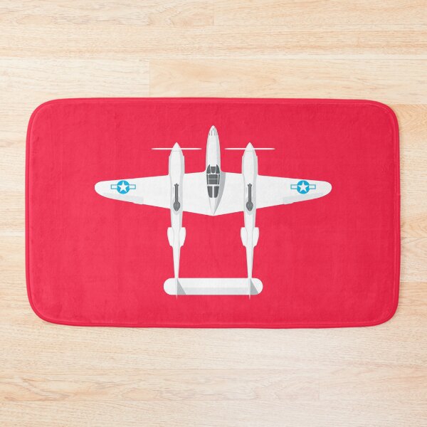 Item preview, P-38 WWII Fighter Aircraft - Crimson designed and sold by VoodooCircus.