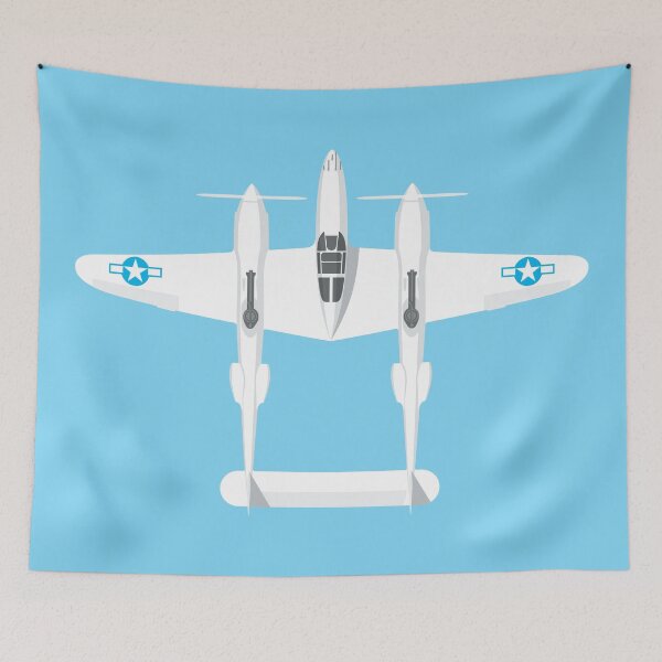 Item preview, P-38 WWII Fighter Aircraft - Sky designed and sold by VoodooCircus.