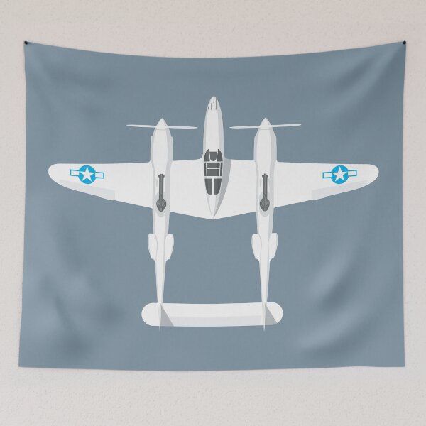 Item preview, P-38 WWII Fighter Aircraft - Slate designed and sold by VoodooCircus.