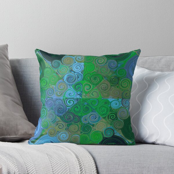 Item preview, Digital Fluid Art - green and blue designed and sold by OBRart.