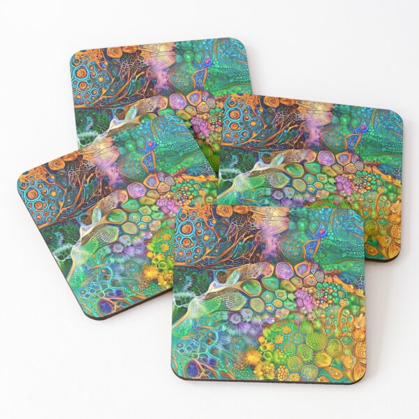 Item preview, Deepdream floral fractalize space abstraction designed and sold by blackhalt.