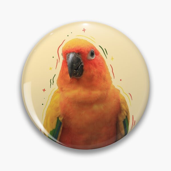 Item preview, Artsy sun conure designed and sold by Mischiefsticker.