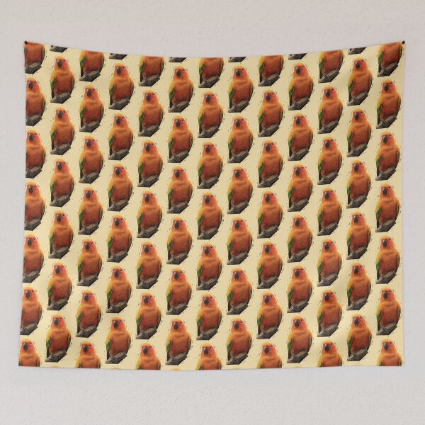 Item preview, Artsy sun conure designed and sold by Mischiefsticker.