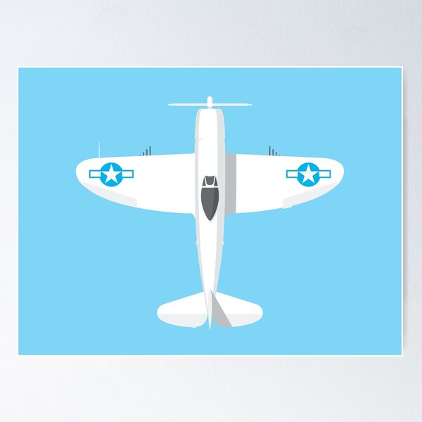 Item preview, P-47 WWII Fighter Aircraft - Sky Landscape designed and sold by VoodooCircus.