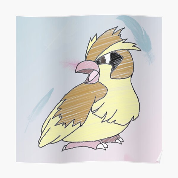 Pidgey Feathers Poster By Alan2903 Redbubble