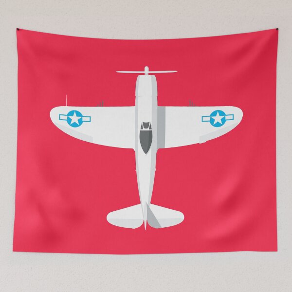 Item preview, P-47 WWII Fighter Aircraft - Crimson designed and sold by VoodooCircus.