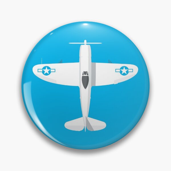 Item preview, P-47 WWII Fighter Aircraft - Cyan designed and sold by VoodooCircus.