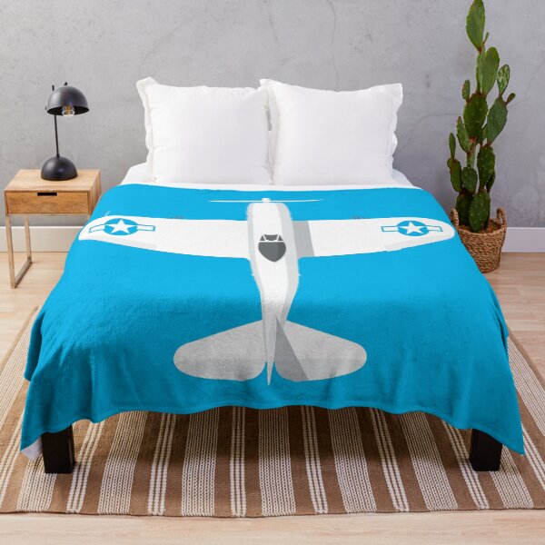 Item preview, P-47 WWII Fighter Aircraft - Cyan designed and sold by VoodooCircus.