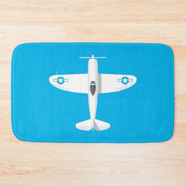 Item preview, P-47 WWII Fighter Aircraft - Cyan designed and sold by VoodooCircus.