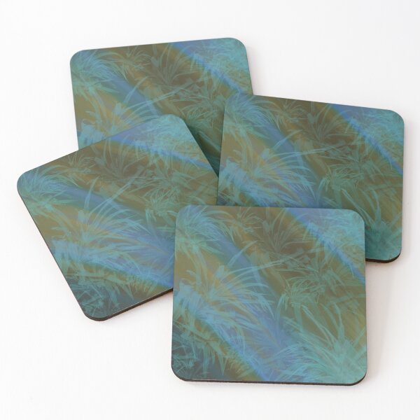 Item preview, Grass Pattern in turquoise and green designed and sold by NJartbyNJacobson.