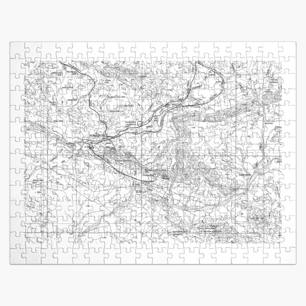 Topographic Contour Jigsaw Puzzles Redbubble