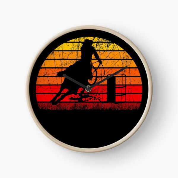 Item preview, Retro Vintage Sunset Funny Barrel Racing Gift for Barrel Racer designed and sold by xtocky.