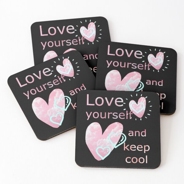 Item preview, love yourself and keep cool designed and sold by dalypdesign.